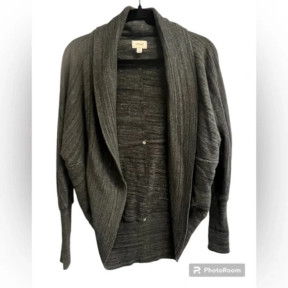 ARITZIA WILFRED Women's Gray Diderot Open Front Cocoon Cardigan SIZE XXS - Picture 1 of 6